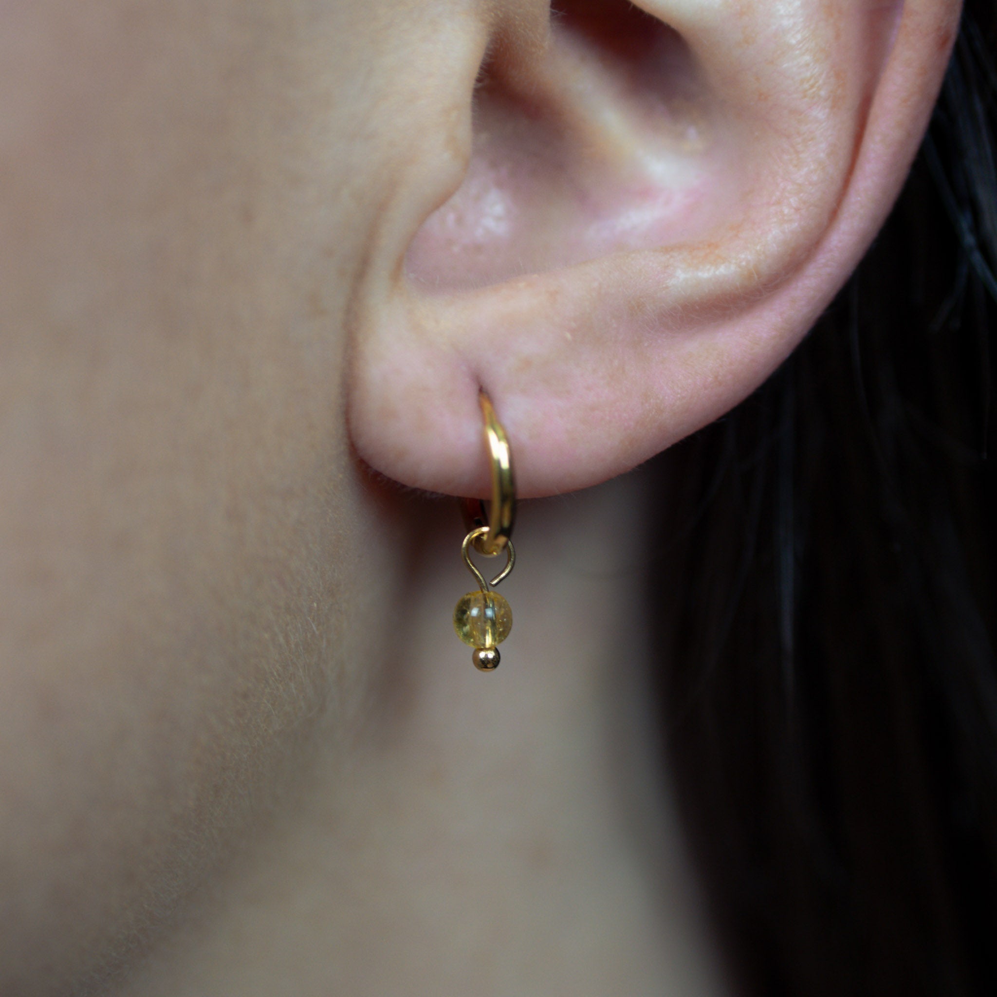 Boucles d'oreilles Serena en pierres Citrine - SLOYA